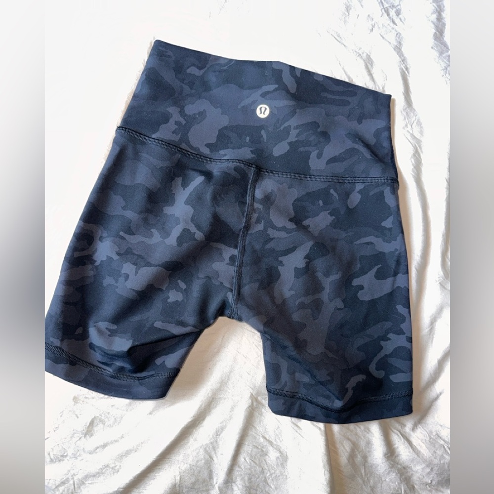 Lululemon wunder train high rise short 6” - incognito camo multi grey